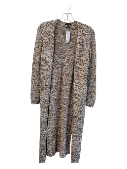 Mossimo Dutti Size XS Brown Cotton Blend Open Front Knit Long Sleeve Sweater Brown / XS