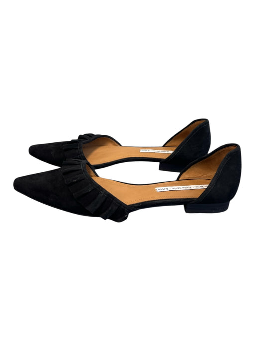 Other Stories Shoe Size 38 Black Suede Closed toe Open side Ruffle Detail Shoes Black / 38