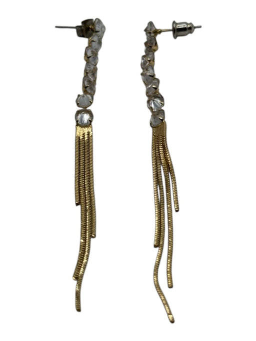Serefina Gold & Multi Metal & Stone dangle Multi Strand Necklace Jewelry Set Gold & Multi