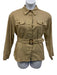 Tuckernuck Size L Beige Polyester Long Sleeve Button Up Maxi Belt Inc Skirt Set Beige / L