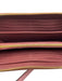 Coach Pink Leather Zip Around Card Slots Removable Strap Long Wallets Pink