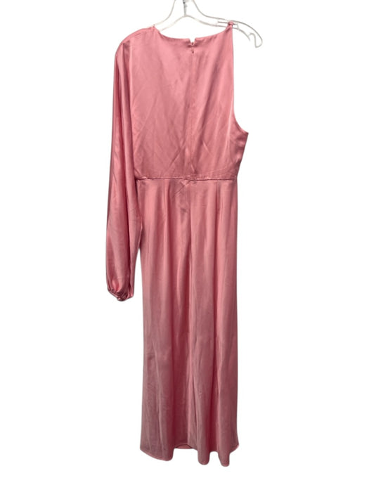 Significant Other Size 8 Pink Viscose Blend One Sleeve Drape Detail Dress Pink / 8