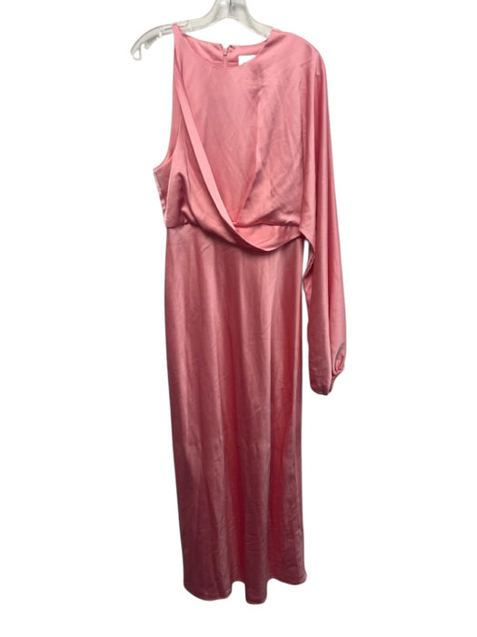 Significant Other Size 8 Pink Viscose Blend One Sleeve Drape Detail Dress Pink / 8