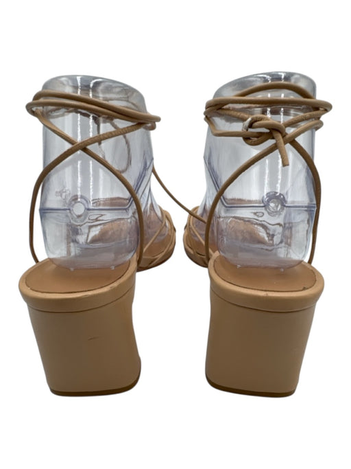 Alias Mae Shoe Size 39 Beige Leather Upper Strappy Ankle Wrap Thong Sandals Beige / 39