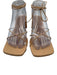 Alias Mae Shoe Size 39 Beige Leather Upper Strappy Ankle Wrap Thong Sandals Beige / 39
