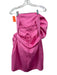 Zara Size Medium Pink Strapless Flower Mini Corset Dress Pink / Medium