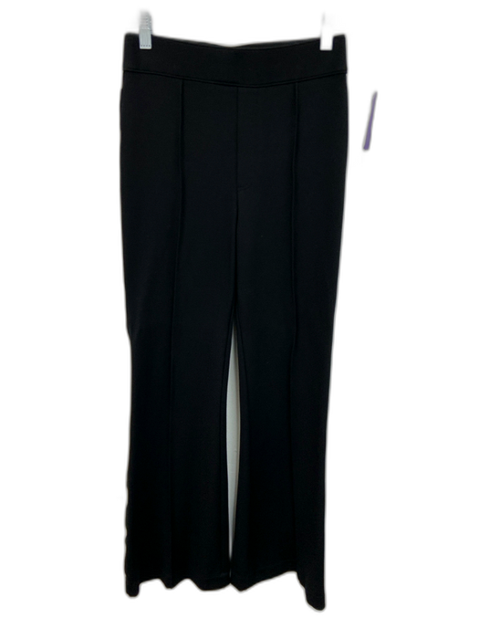 Spanx Size S Black Rayon Blend Stitch Detail Wide Leg Pants Black / S