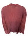 Flax Size M Maroon & Tan Rayon Blend Long Sleeve Grid Button Down Top Maroon & Tan / M