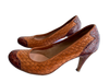Satomi Shoe Size 38.5 Brown Woven High Heel Almond Toe Round Almond Toe Shoes Brown / 38.5
