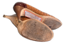 Satomi Shoe Size 38.5 Brown Woven High Heel Almond Toe Round Almond Toe Shoes Brown / 38.5