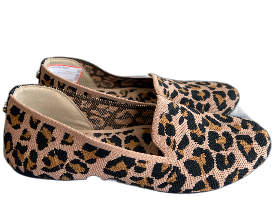 Steve Madden Shoe Size 8 Tan, Black & Gold Knit Flat Animal Print Shoes Tan, Black & Gold / 8