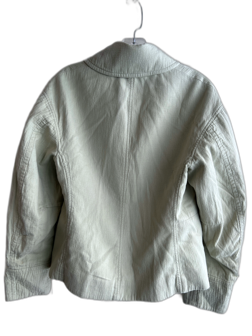 Vince Size 6 Light Green Cotton Front Button Pockets Lined Jacket Light Green / 6