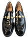 Stuart Weitzman Shoe Size 9.5 Black Leather Almond Toe Pearl Detail Loafer Shoes Black / 9.5