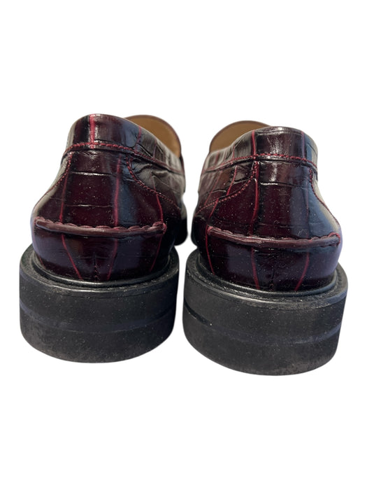 Stuart Weitzman Shoe Size 10 Maroon Leather Almond Toe Tassel Detail Shoes Maroon / 10