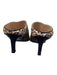 Stuart Weitzman Shoe Size 9 Cream & Brown Calf hair Animal Print Heel Mule Shoes Cream & Brown / 9
