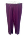 Etro Size 48 Purple Cotton Blend Side Pockets Mid Rise Straight Leg Pants Purple / 48