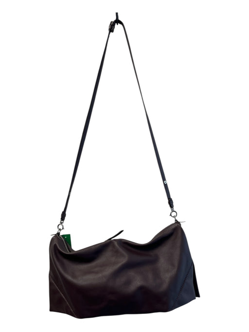 Margiela Chocolate Leather Silver Hardware double zip Multi Way Straps Bag Chocolate / Large