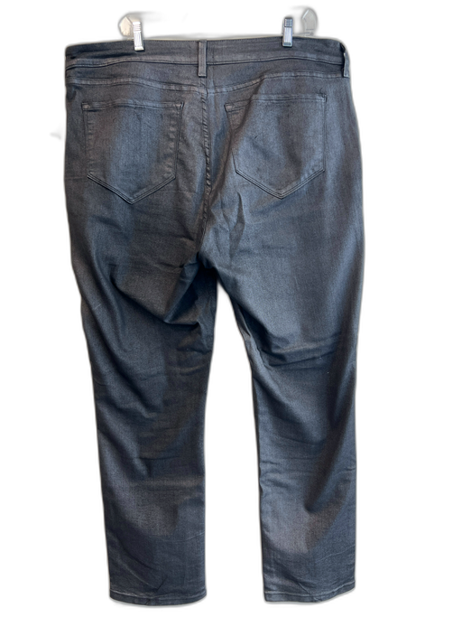 NYDJ Size 20W Gray Cotton Blend Stretch 5 Pocket Zipper Fly Skinny Jeans Gray / 20W