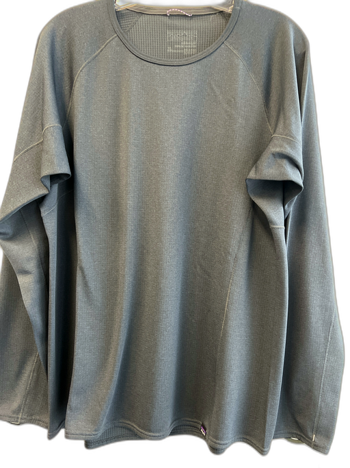 Patagonia Size XL Navy Polyester Long Sleeve Crew Neck Seam Detail Top Navy / XL