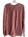Johnny Was Size XL Mauve Rayon Long Sleeve V Neck Embroidered Top Mauve / XL