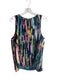 Lafayette 148 Size Large Pink, Blue & Multi Polyester Round Neck Sleeveless Top Pink, Blue & Multi / Large