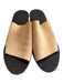 Chloe Shoe Size 39 Sand & Gold Suede open toe Mule Block Heel Shoes Sand & Gold / 39