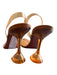 Amina Muaddi Shoe Size 39.5 nude PVC Slingbacks Pump Wineglass Heel Shoes nude / 39.5