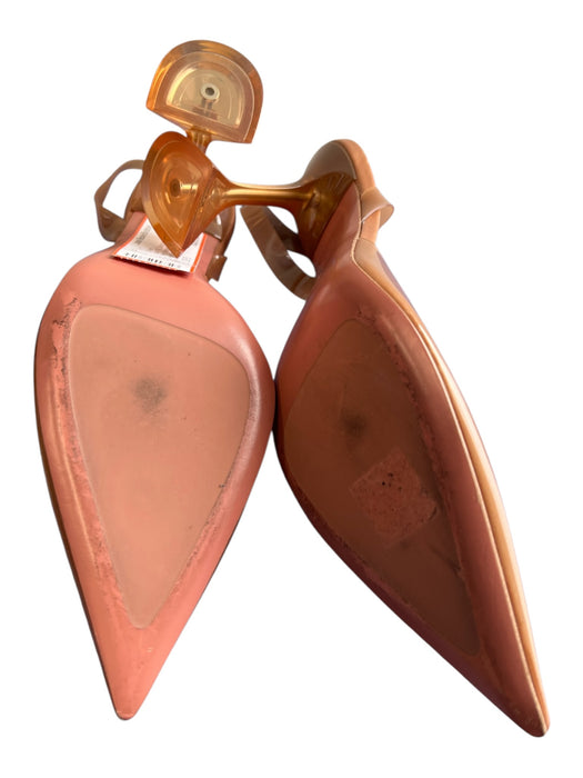 Amina Muaddi Shoe Size 39.5 nude PVC Slingbacks Pump Wineglass Heel Shoes nude / 39.5