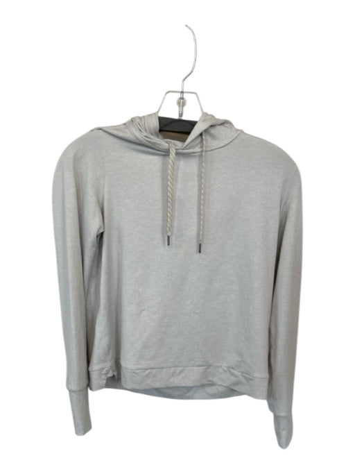 Vuori Size XS Light Gray Recycled Polyester Blend Hood Long Sleeve Athletic Top Light Gray / XS