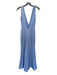 NBD Size S Periwinkle Polyester Sleeveless V Neck High Slit Gown Periwinkle / S