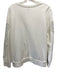 Escada Size XL Cream White Cotton Beads & Sequins Sleeve Design Sweatshirt Cream White / XL