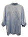 CH Carolina Herrera Size L Light blue & white Cotton 1/2 Sleeve Logo Top Light blue & white / L