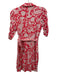 Lilly Pulitzer Size XS Pink & White Rayon & Spandex 1/2 Sleeve Crab Wrap Dress Pink & White / XS