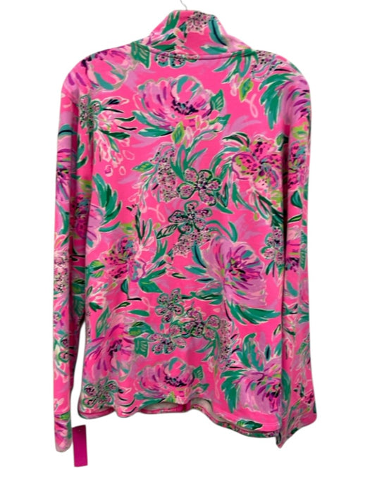 Lilly Pulitzer Size XXL Pink, Green, Purple Cotton & Spandex Long Sleeve Jacket Pink, Green, Purple / XXL