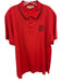 Burberry London Size XL Red Cotton Solid Polo Men's Short Sleeve Red / XL