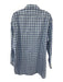 Kiton Size XL White & Blue Cotton All Over Print Button Down Long Sleeve Shirt White & Blue / XL