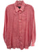 Salvatore Ferragamo Size L Pink Linen Solid Button Down Men's Long Sleeve Shirt Pink / L