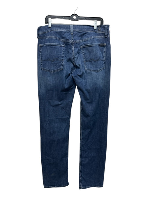 7 For All Mankind Size 33 Dark Wash Cotton Solid Jean Men's Pants Dark Wash / 33
