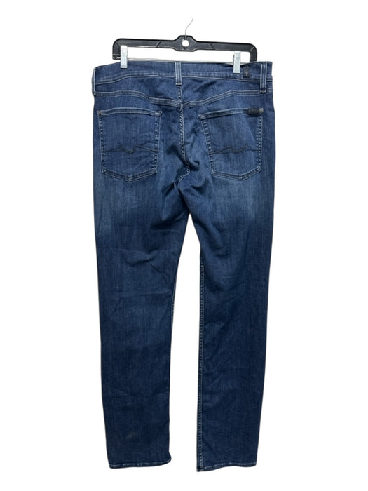 7 For All Mankind Size 33 Dark Wash Cotton Solid Jean Men's Pants Dark Wash / 33