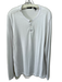 Theory Size XL White Modal Solid Henley Men's Long Sleeve Shirt White / XL