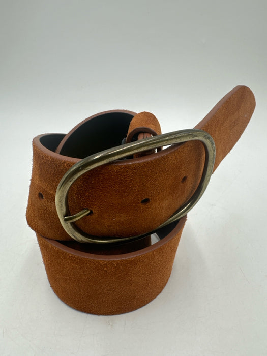 Closed Brown Leather Suede Gold Hardware Belts