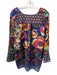 Johnny Was Size L Multicolor Silk Patchwork Top Multicolor / L