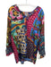Johnny Was Size L Multicolor Silk Patchwork Top Multicolor / L