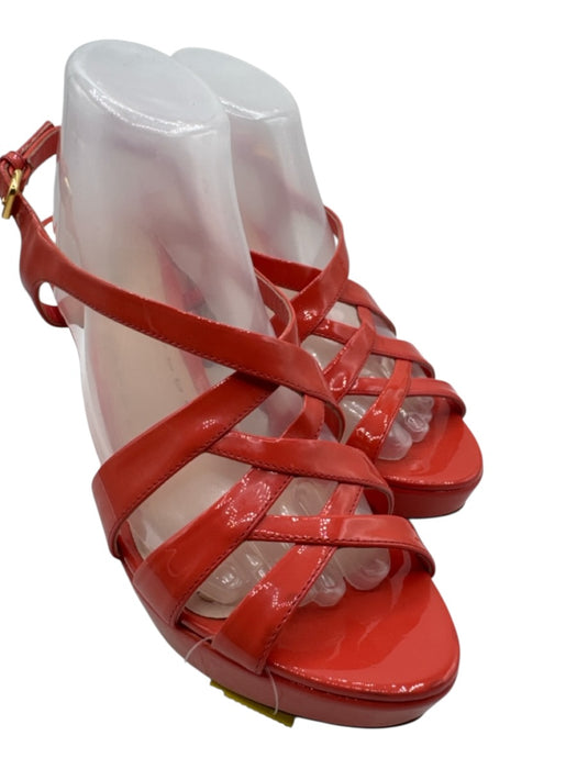 Miu Miu Shoe Size 41 coral Leather Patent Slingback Sandals coral / 41