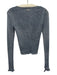 Diesel Size S Navy Purple Cotton Ribbed Silvertone hardware Top Navy Purple / S