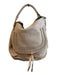 Chloe Peach Leather Top Handle Gold Hardware Braided Detail Bag Peach / Large