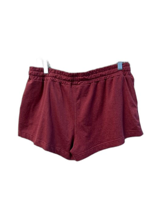 Vuori Size M Burgundy No Fabric Tag Tie Waist solid color Zip Pocket Shorts Burgundy / M