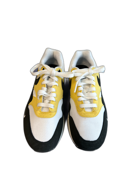 Nike Air Shoe Size 8.5 Yellow White & Black Manmade Material Round Toe Shoes Yellow White & Black / 8.5