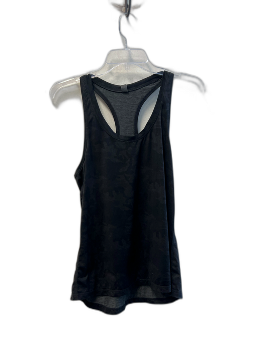 Vuori Size M Black Polyester Sleeveless Camo Racerback Tank Top Black / M