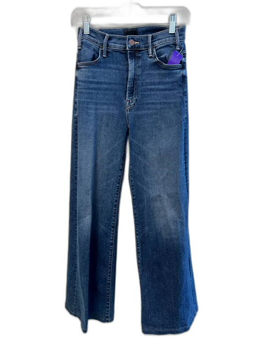 Mother Size 26 Dark Wash High Rise 5 Pocket Wide Leg Zip Fly Jeans Dark Wash / 26